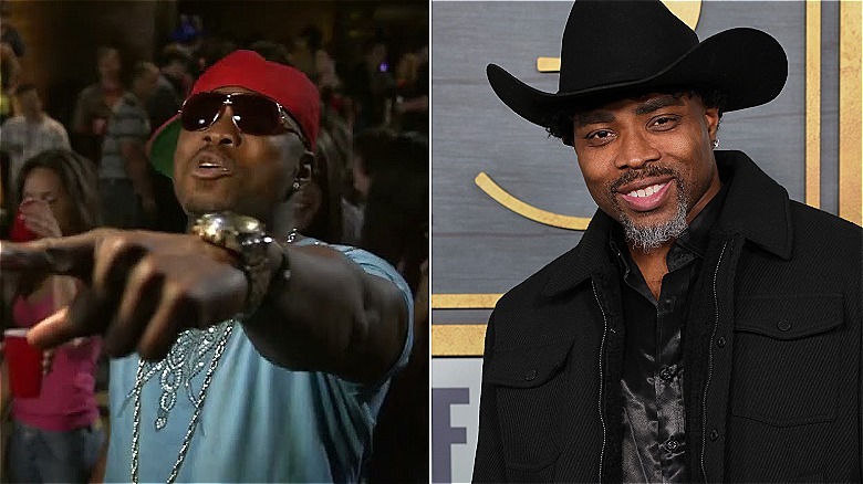 Radon Randell next to Page Kennedy in black cowboy hat smiling
