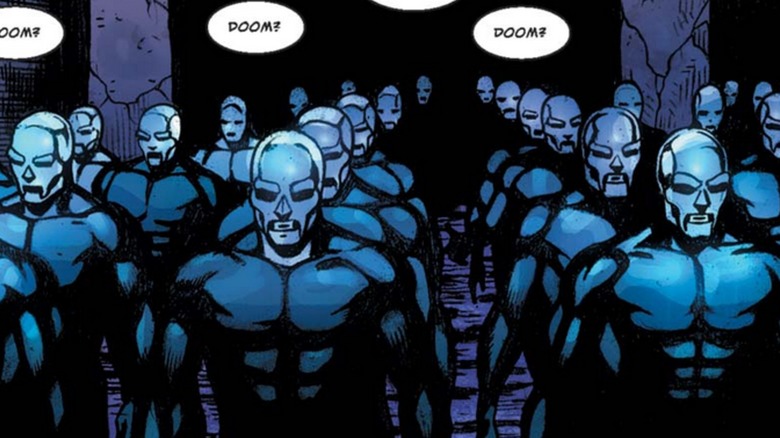 Mindless Doctor Dooms trapped in the Pit