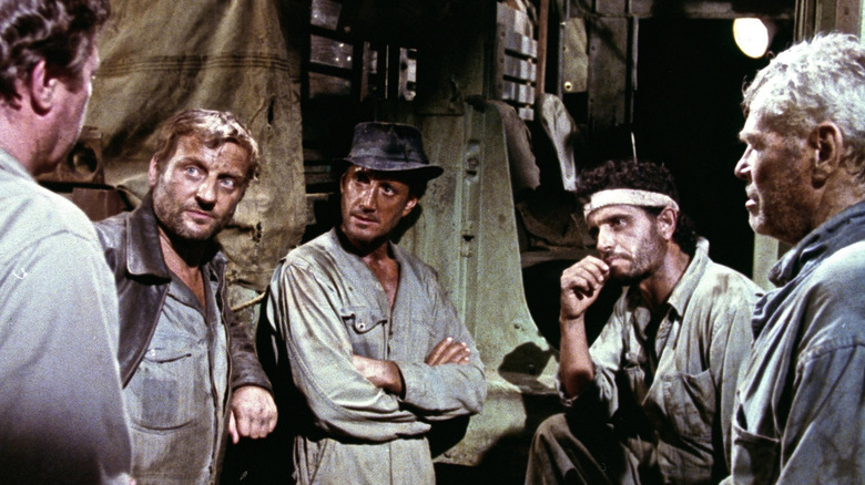 Manzon, Scanlon, Kassem, and others hatch a plot in "Sorcerer" (1977)