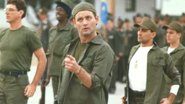John Winger leading a formation in "Stripes"