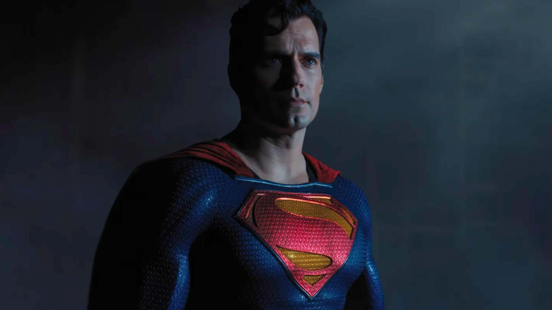 Superman emerges from the shadows in "Black Adam" (2022)