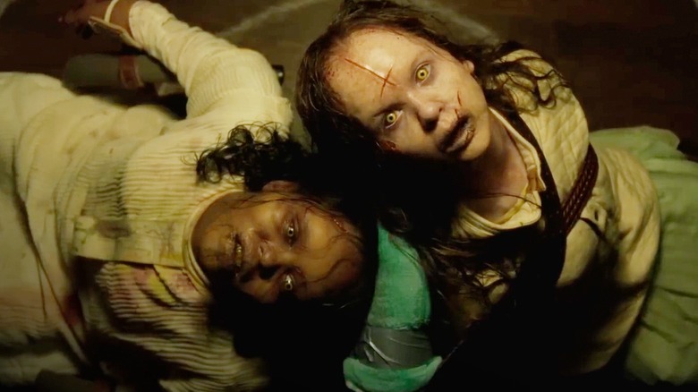 Possessed little girls in "The Exorcist: Believer" (2023)