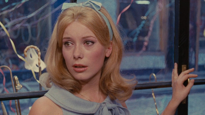 Genevieve looking distressed in "The Umbrellas of Cherbourg" (1964)