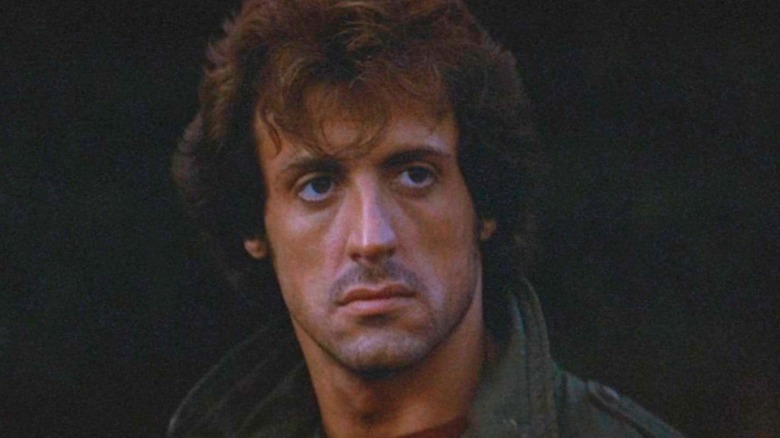 John Rambo looking sullen in First Blood