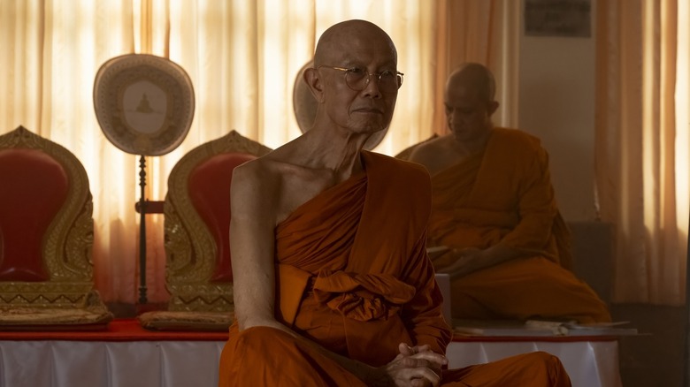 Luang Por Teera meditates in "The White Lotus"