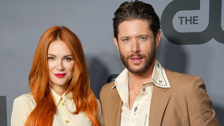 Danneel Ackles and Jensen Ackles attend The CW Network's Upfront Arrivals at New York City Center in 2022