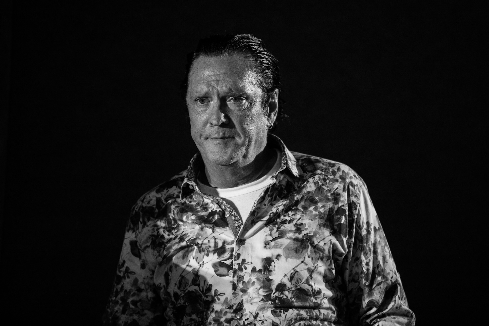 (EDITOR'S NOTE: Image was converted to black and white) Actor Michael Madsen attends the photocall for 'TaTaTu' at Studios Ex De Paolis on March 06, 2019 in Rome, Italy. (Photo by Luca Carlino/NurPhoto)