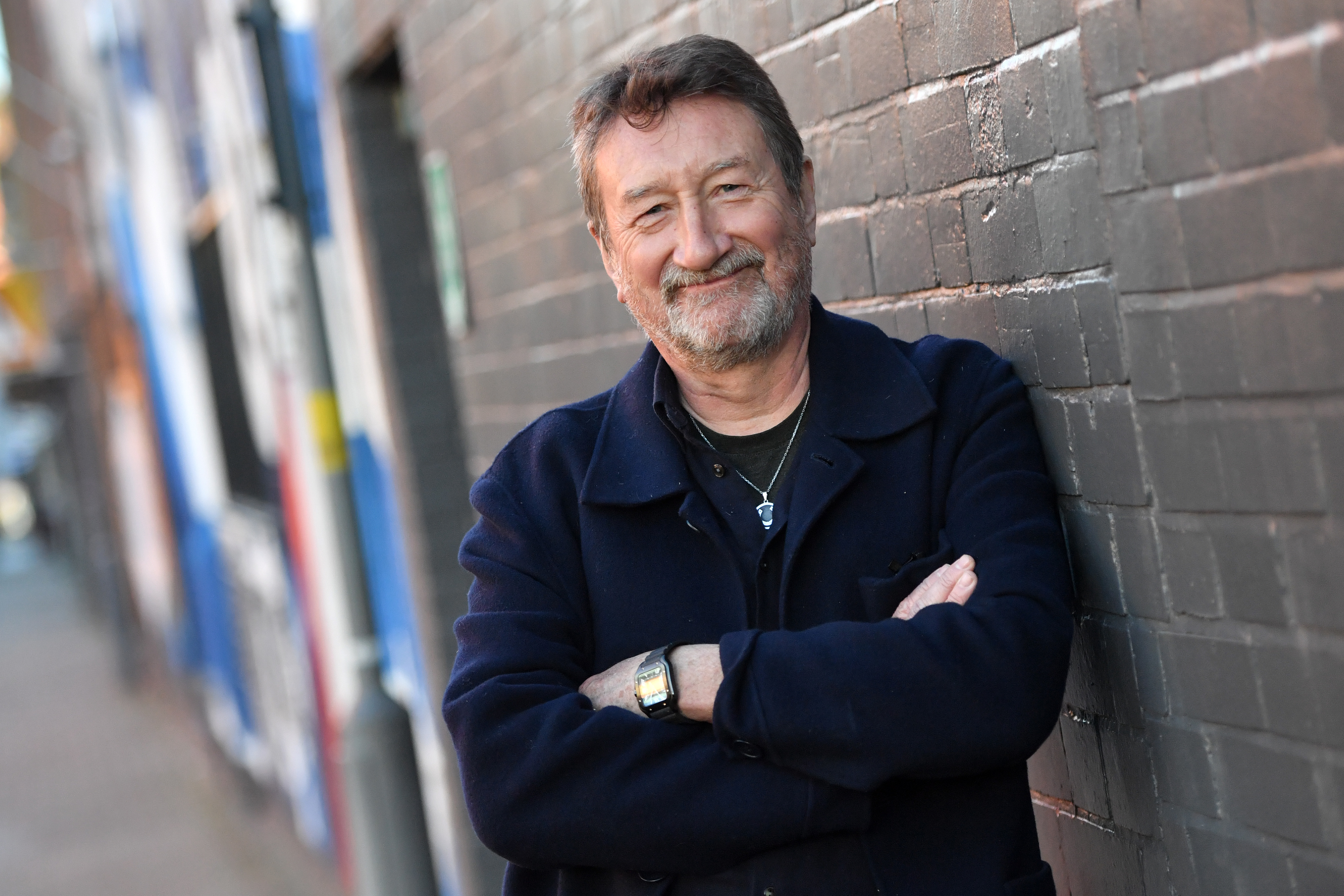 BIRMINGHAM, ENGLAND - JANUARY 17: Steven Knight, creator of Peaky Blinders, during the press launch of a Rambert Dance production entitled "Peaky Blinders: The Redemption of Thomas Shelby", inspired by the "Peaky Blinders" television series, at Dance Hub Birmingham on January 17, 2022 in Birmingham, England. (Photo by Anthony Devlin/Getty Images)