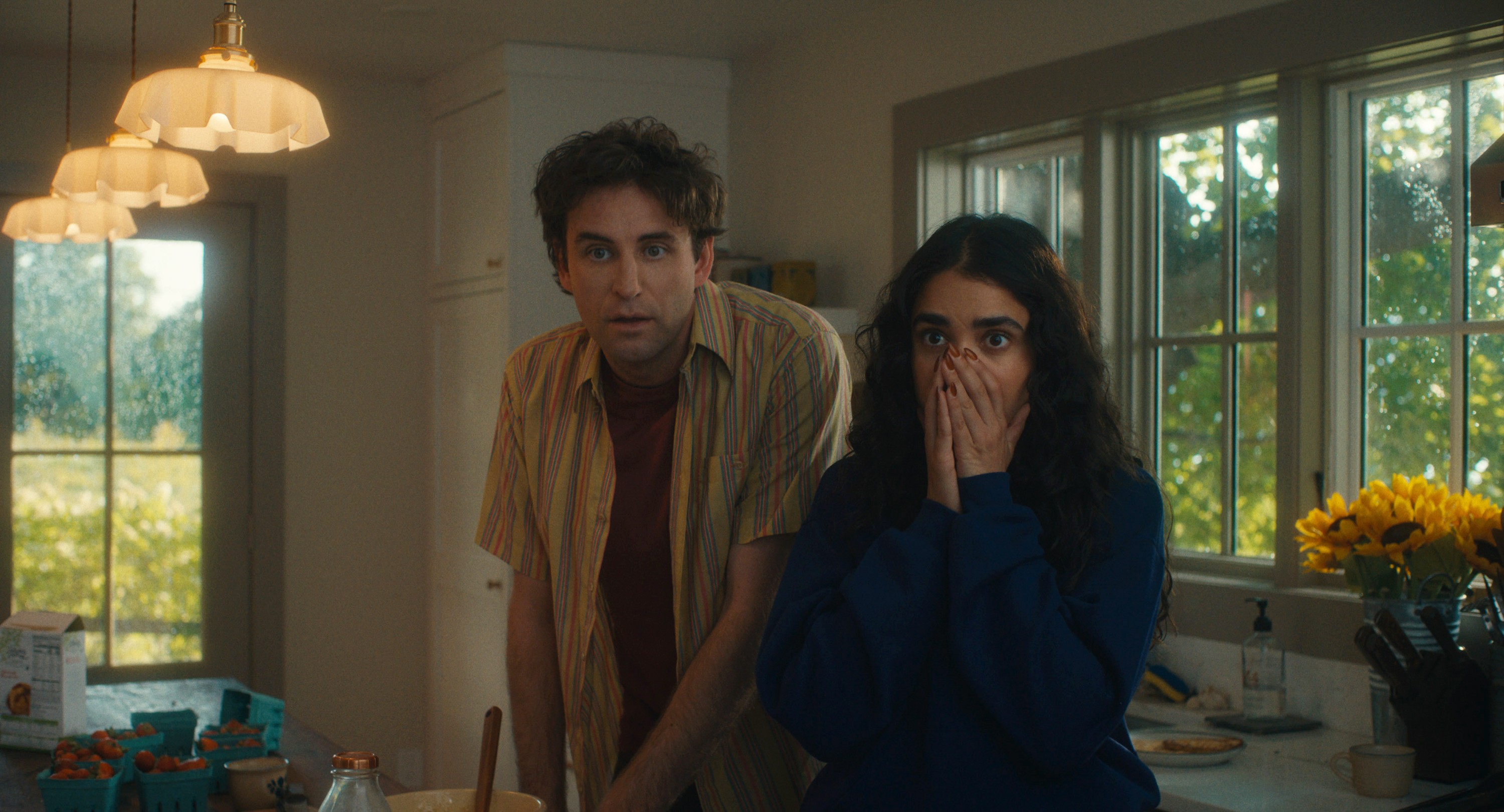 OH, HI!, from left: John Reynolds, Geraldine Viswanathan, 2025. © Sony Pictures Classics / Courtesy Everett Collection