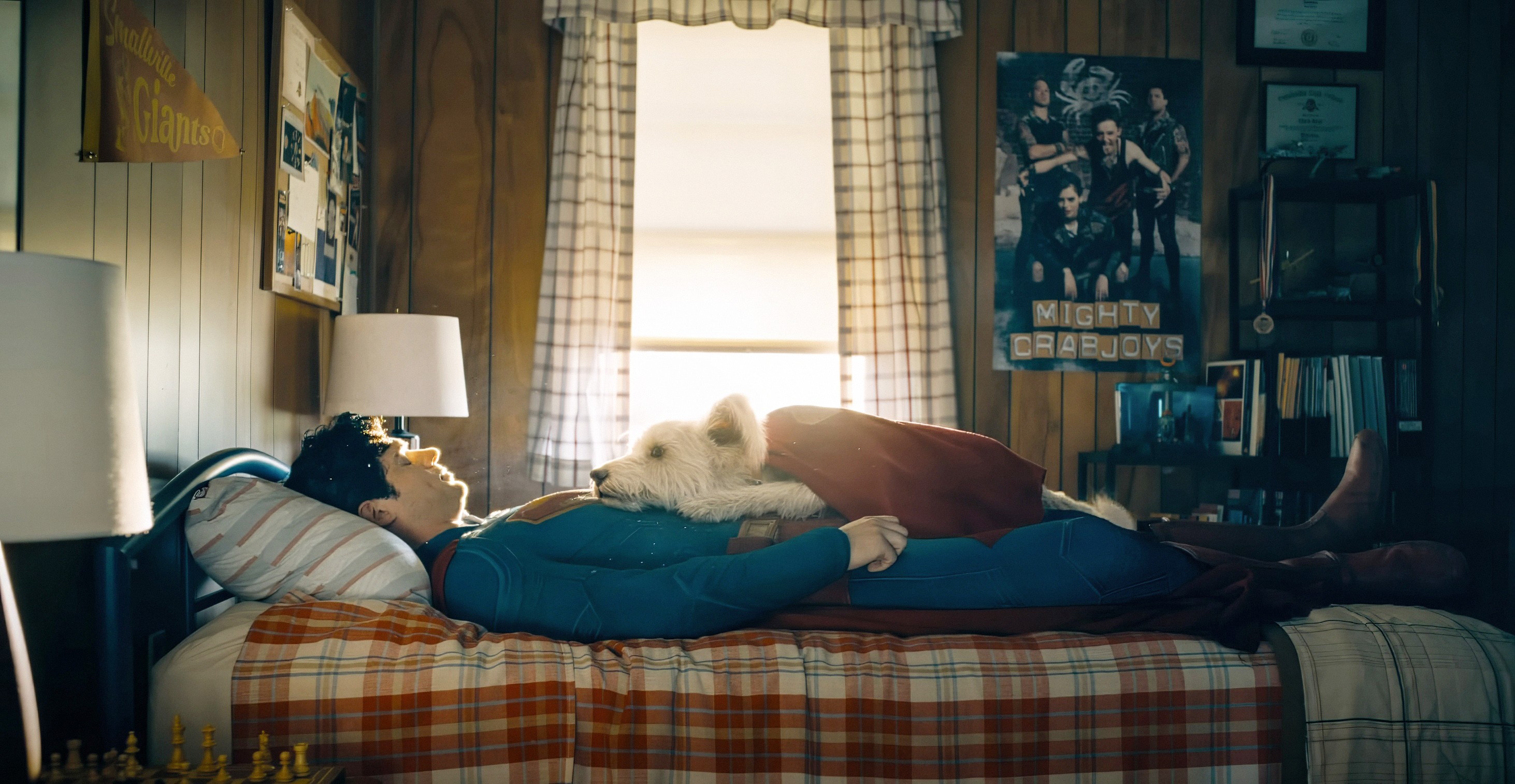 David Corenswet as Superman and Krypto