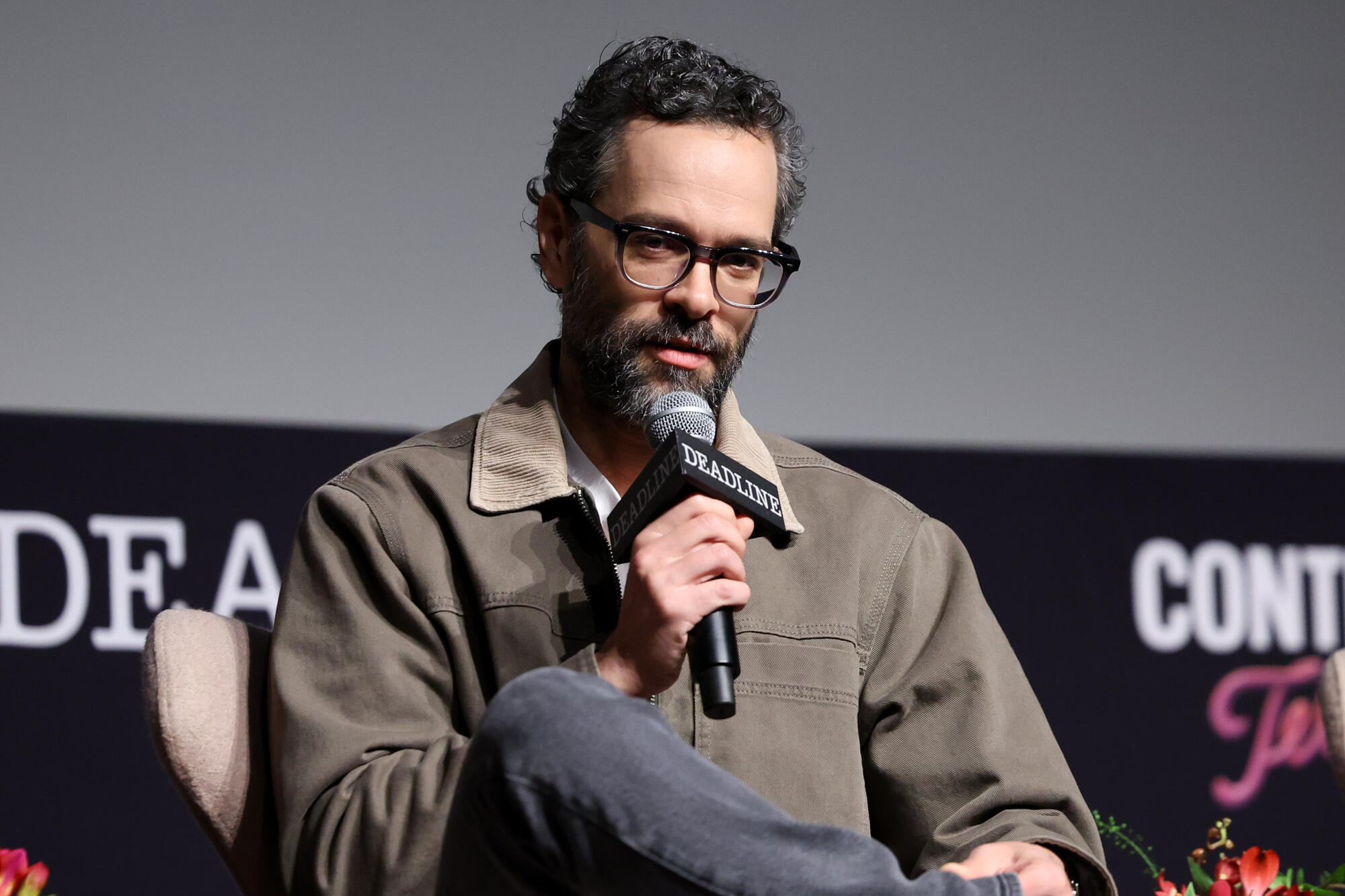 Neil Druckmann speak on a panel for 'The Last of Us' at the Deadline Contenders Television 2025