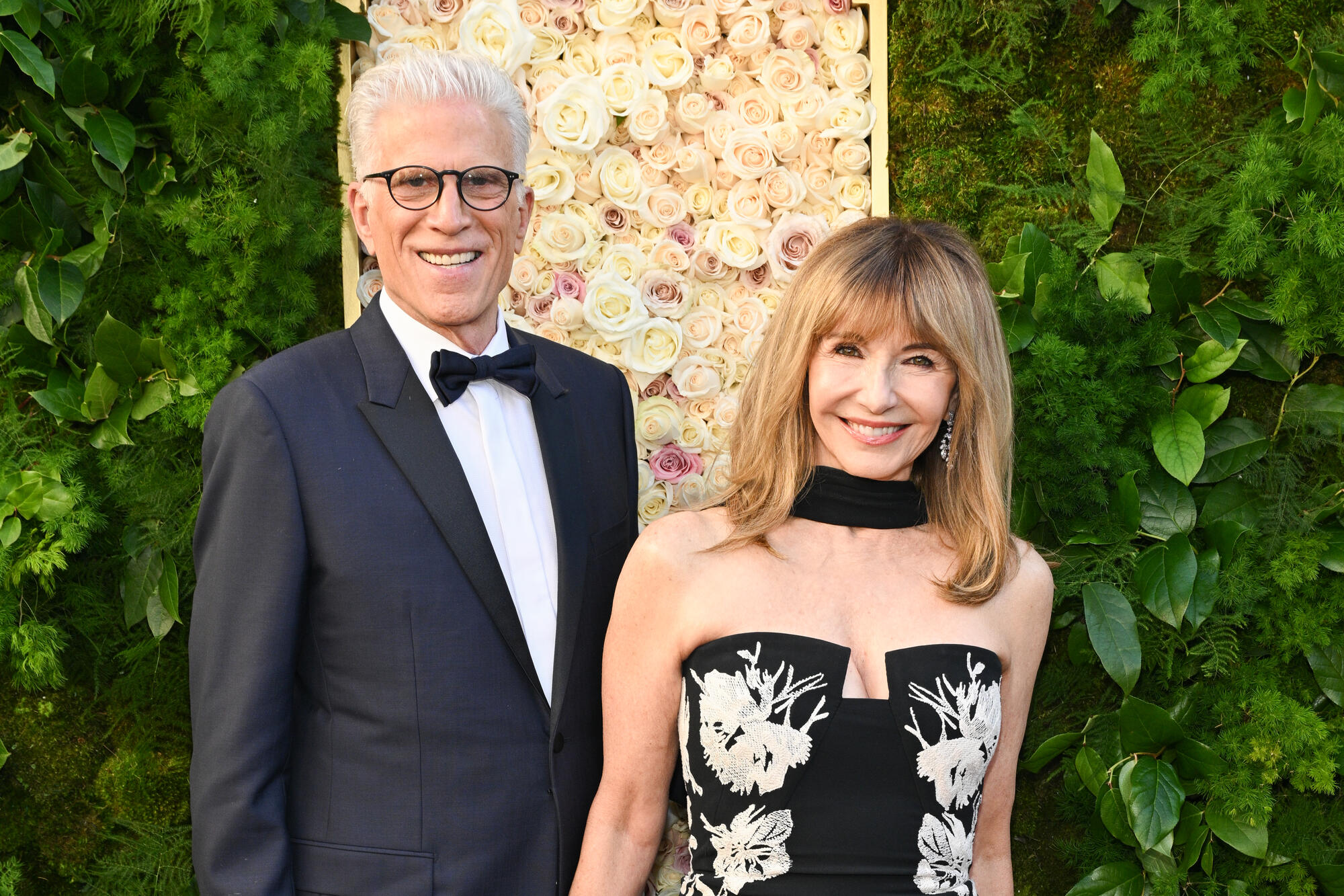 Ted Danson, Mary Steenburgen during the 82nd Annual Golden Globes held at The Beverly Hilton on January 05, 2025 in Beverly Hills, California.