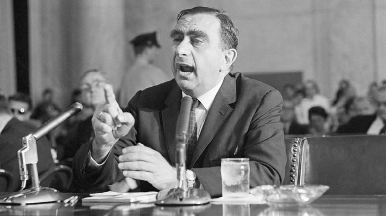 Edward Teller testifying in Washington, D.C. in 1963.