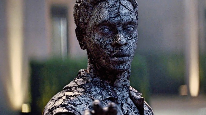 Darwin (Edi Gathegi) attempting to adapt himself to a deadly blast of radiation in "X-Men: First Class"