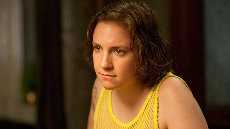 Hannah with a determined expression in "Girls."