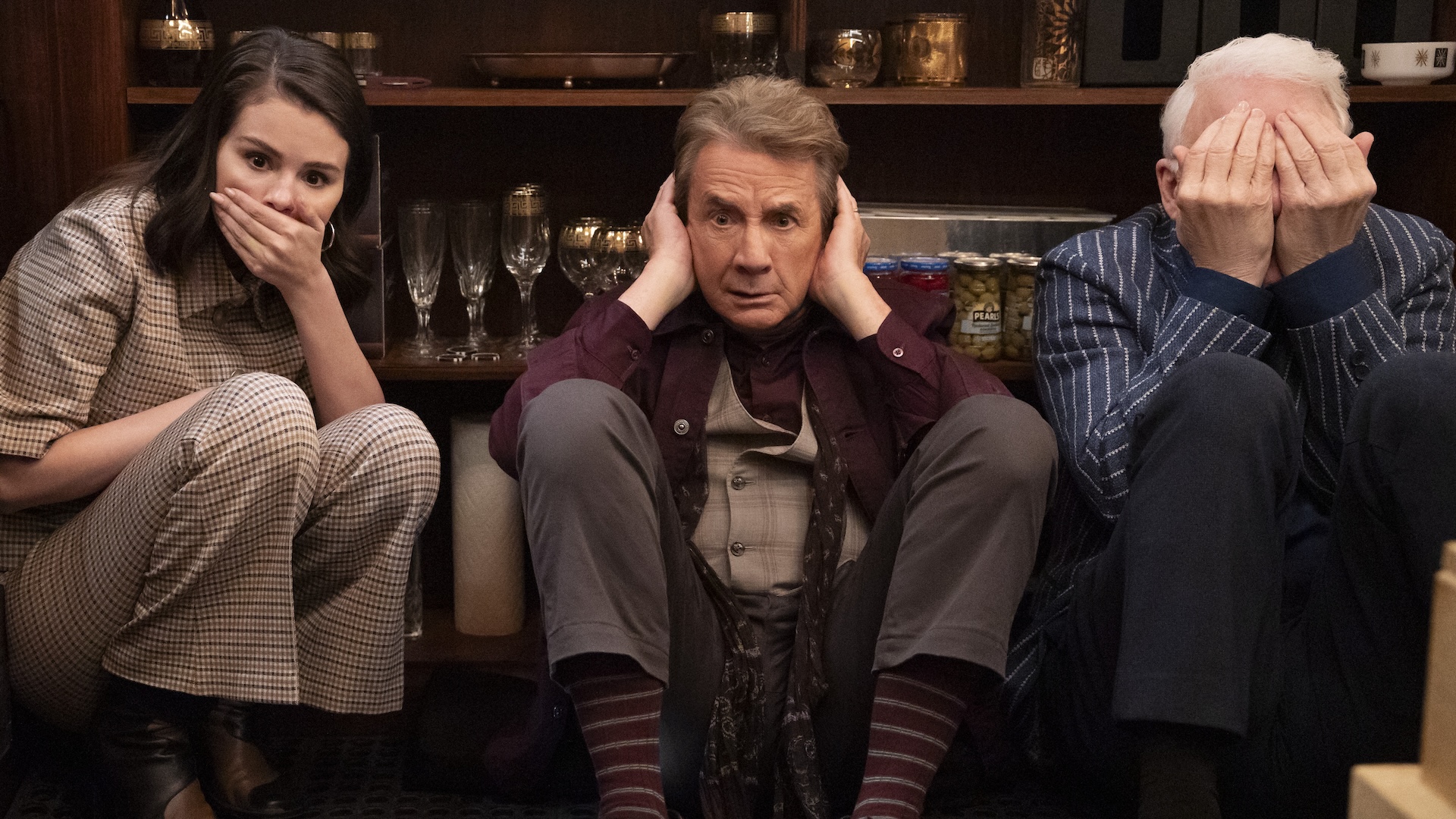 Selena Gomez, Martin Short, and Steve Martin in 'Only Murders in the Building'