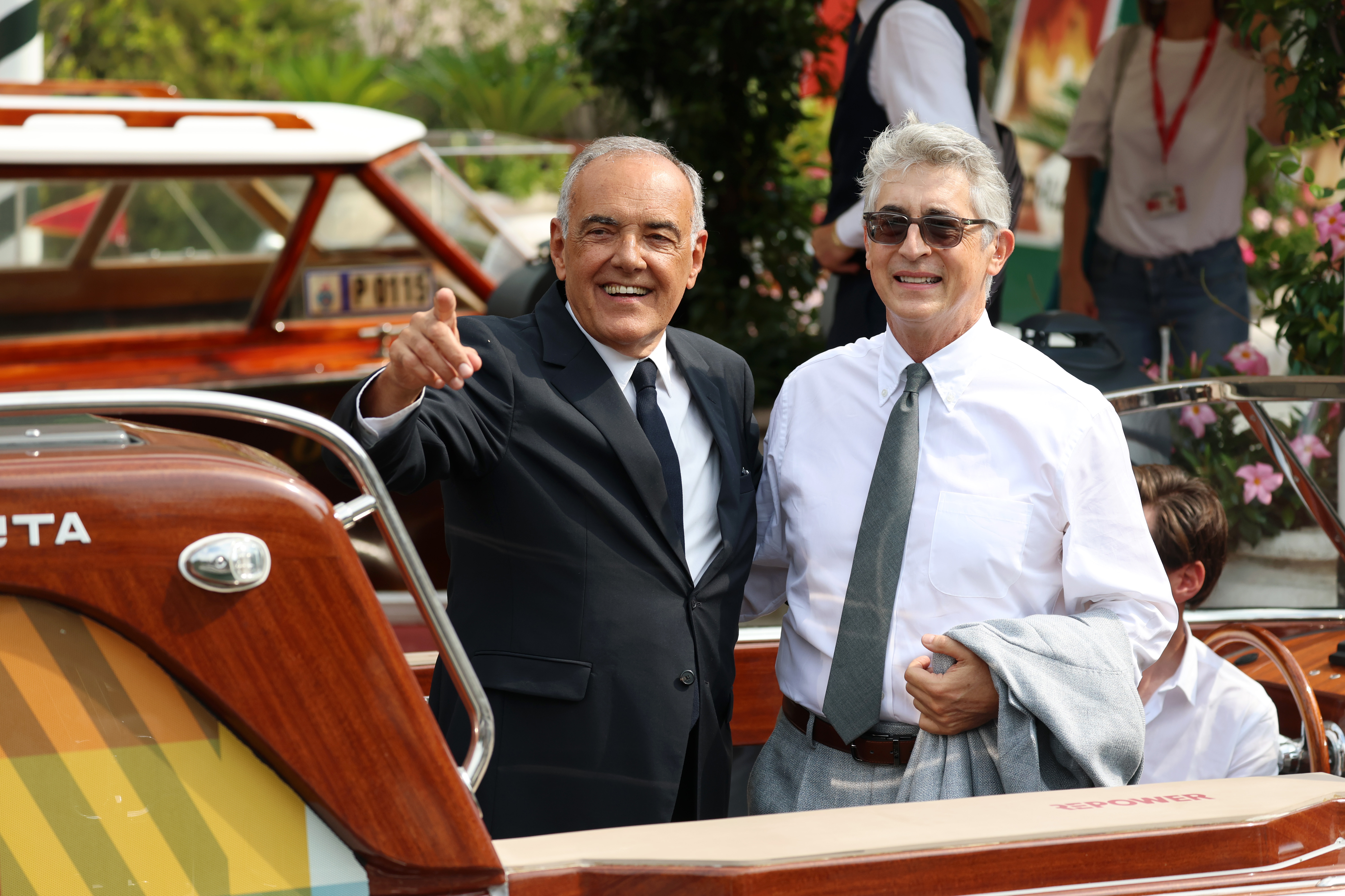 Director of Venice Film Festival, Alberto Barbera and Jury President Alexander Payne are seen at Hotel Excelsior during the 82nd Venice International Film Festival on August 27, 2025 in Venice, Italy.