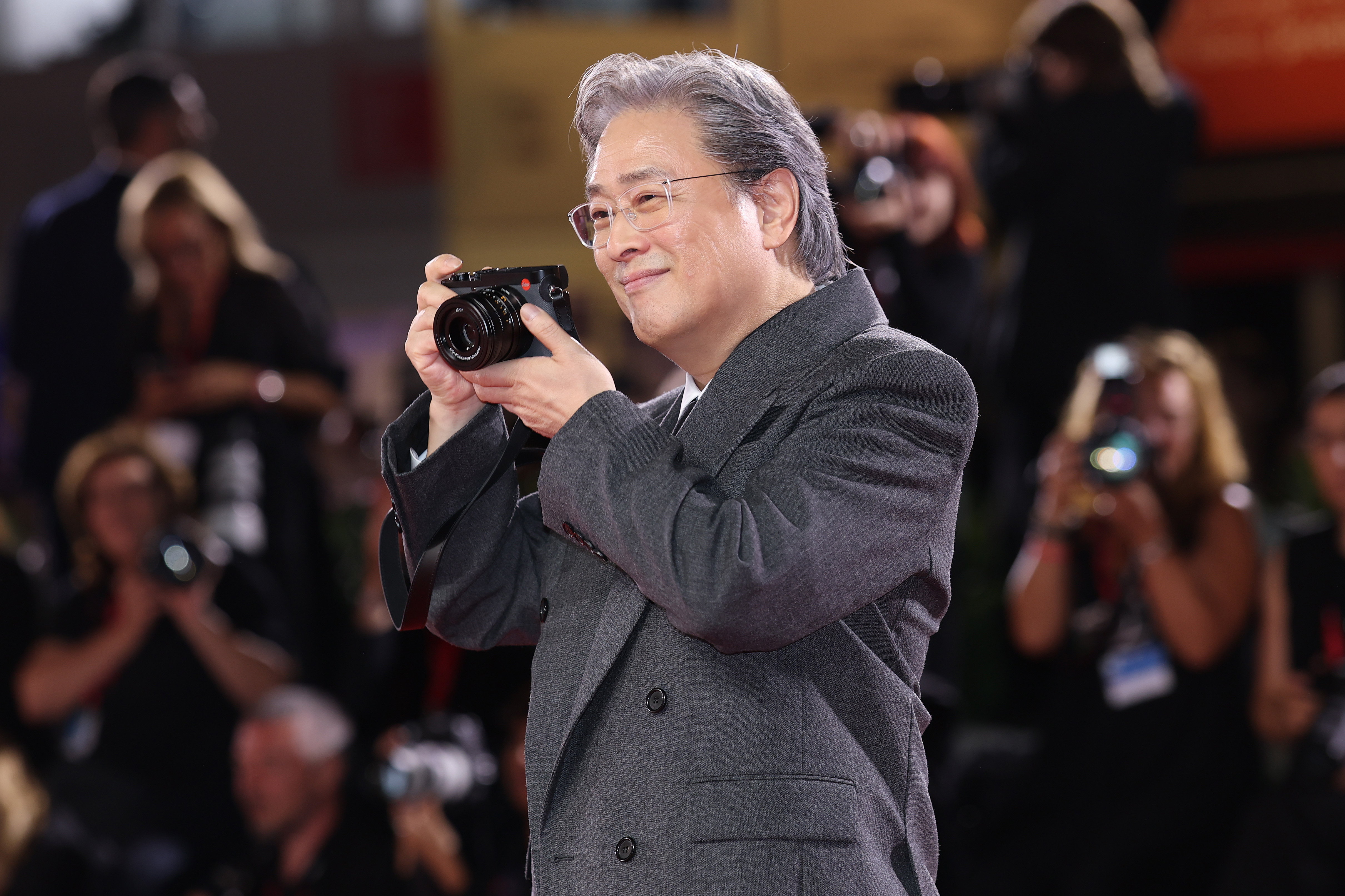 Park Chan-wook at the Venice world premiere of 'No Other Choice'