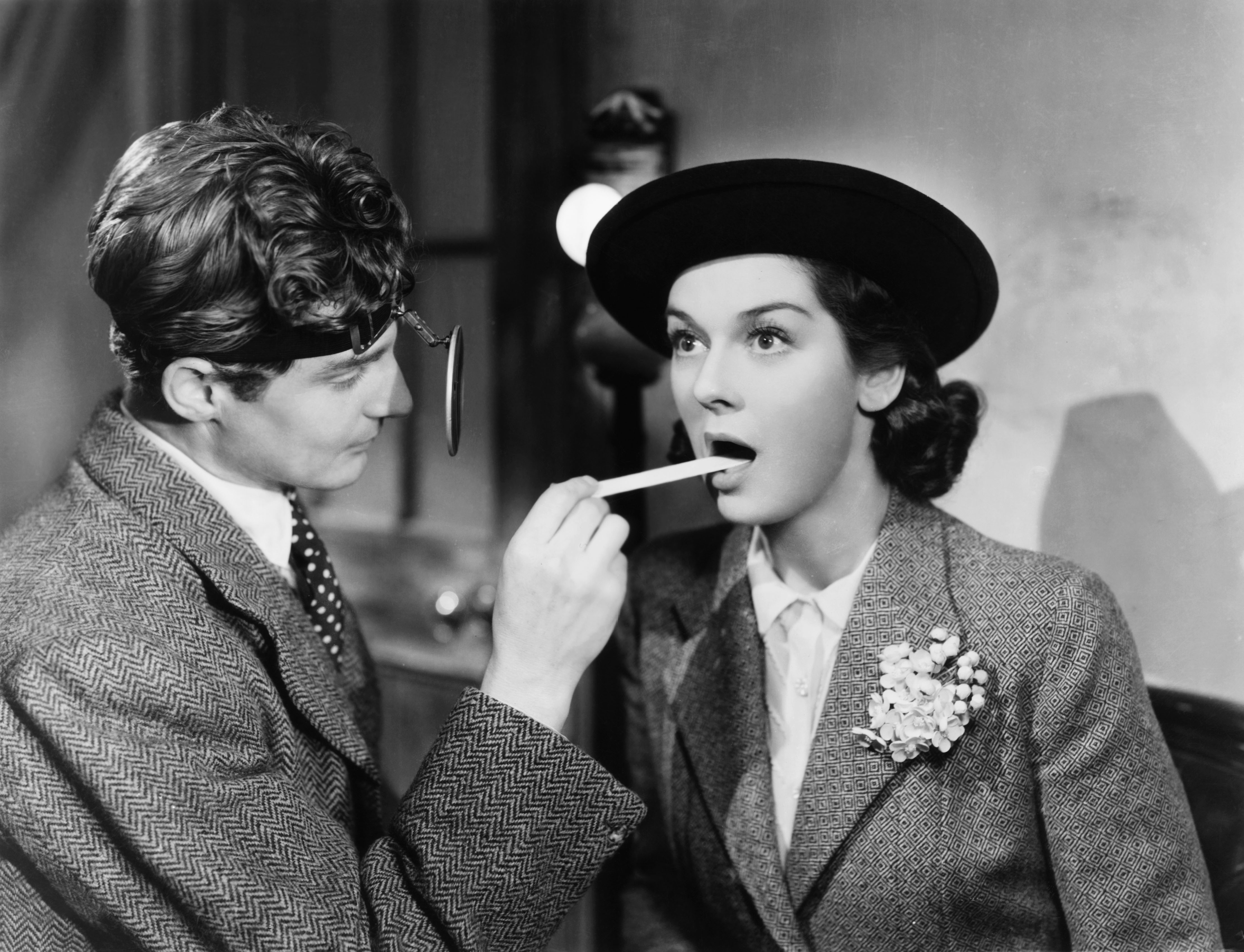 THE CITADEL, from left: Robert Donat, Rosalind Russell, 1938