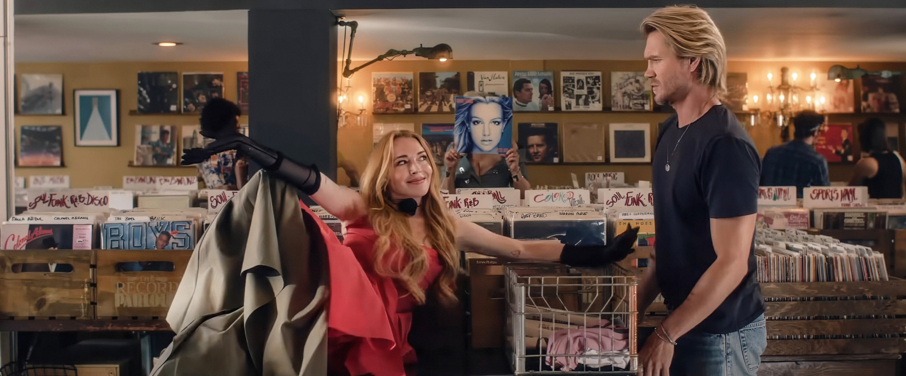 'Freakier Friday' with Lindsay Lohan, Chad Michael Murray, and Jamie Lee Curtis (hidden behind Britney Spears)