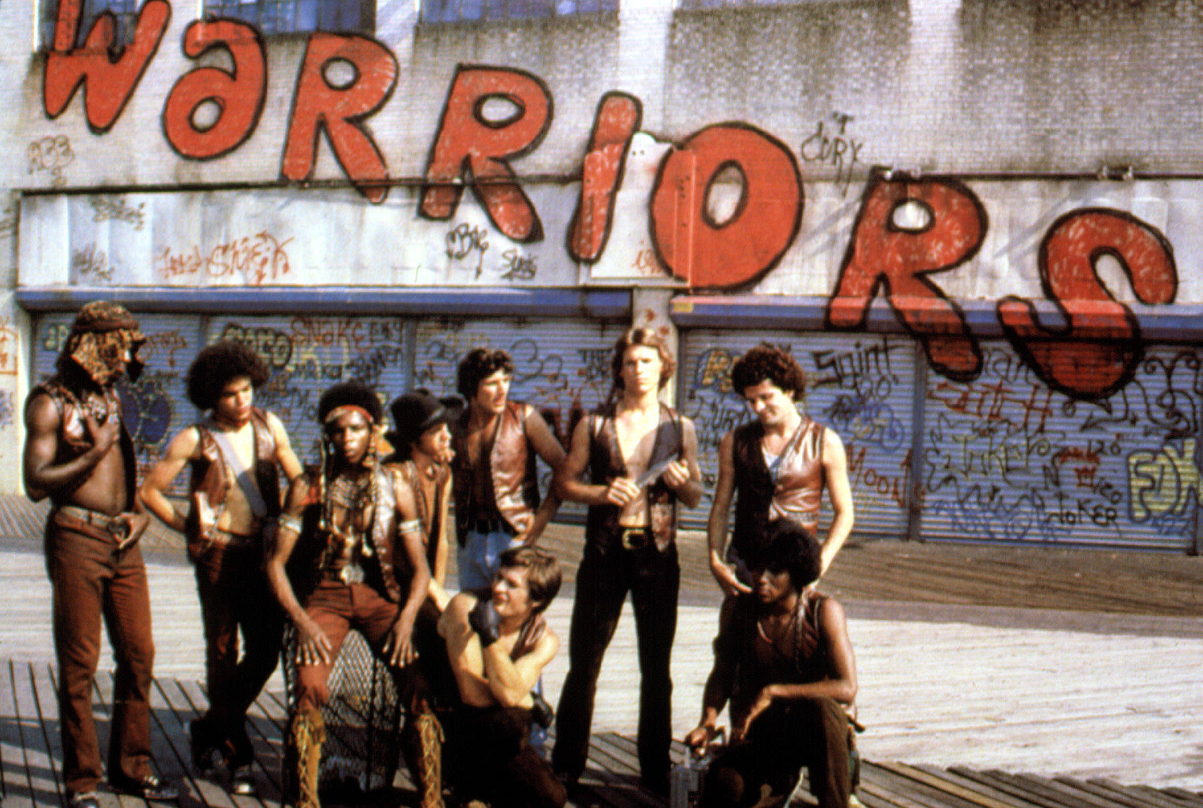 THE WARRIORS, Dorsey Wright, Marcellino Sanchez, David Harris, Tom McKitterick, Terry Michos, James Remar, Michael Beck, Thomas G.Waites, Brian Tyler, 1979. (c) Paramount Pictures/ Courtesy: Everett Collection.