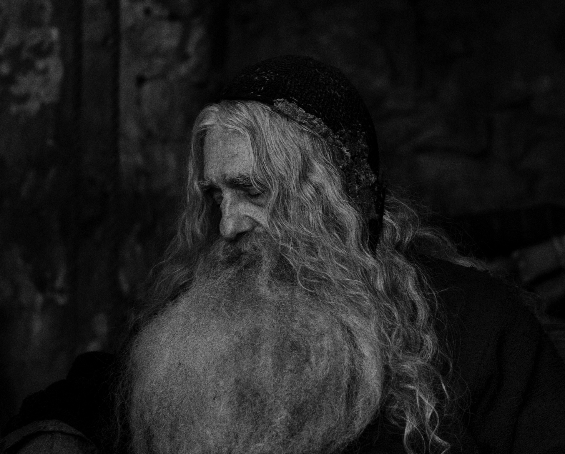 Martin Scorsese as Isaiah in "In the Hand of Dante" for a scene filmed in Bracciano, Italy, in November 2023.