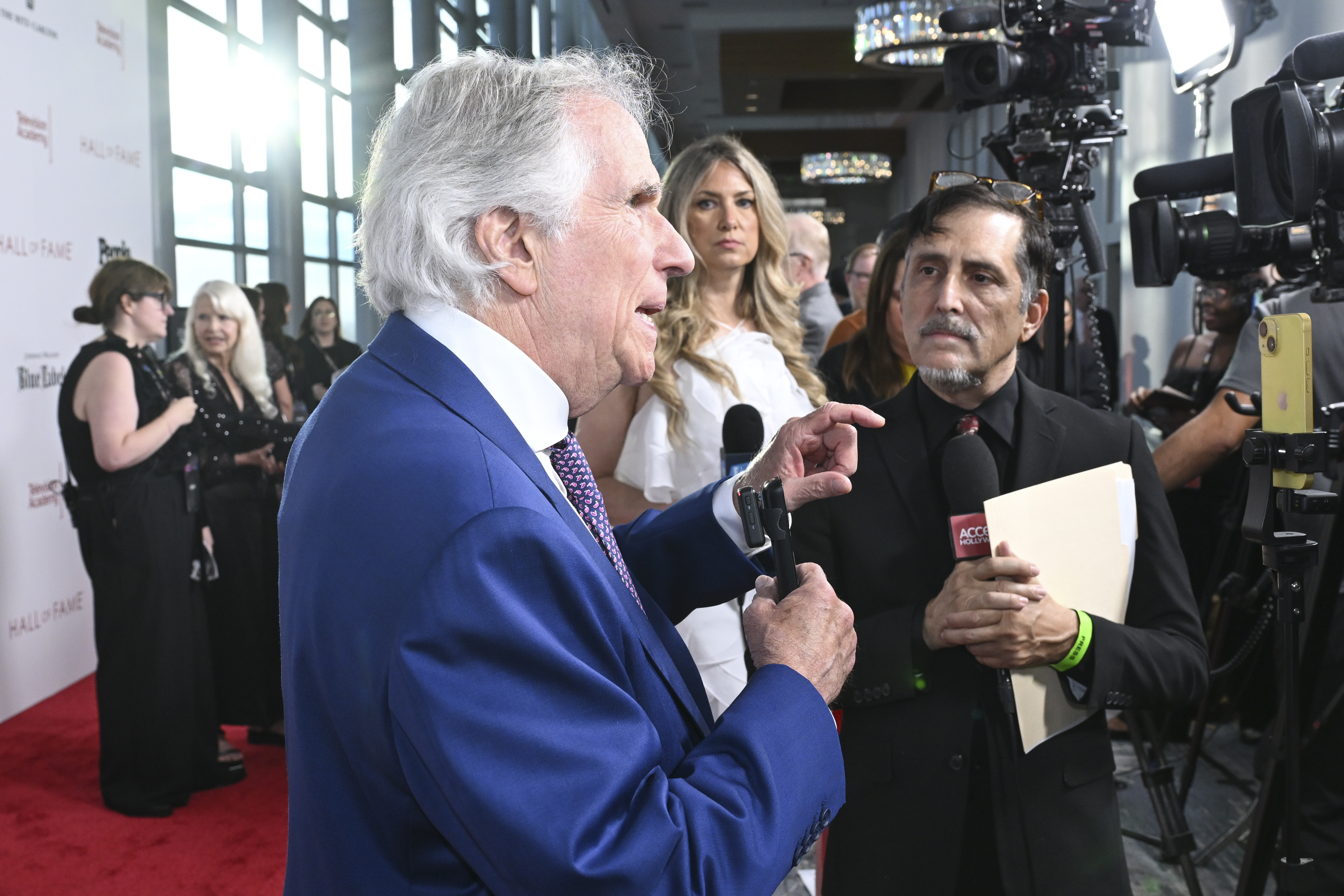 Henry Winkler, one of the night’s inductees, attends the 27th Television Academy Hall of Fame on Saturday, Aug. 16, 2025 at the JW Marriott L.A. LIVE in Los Angeles.