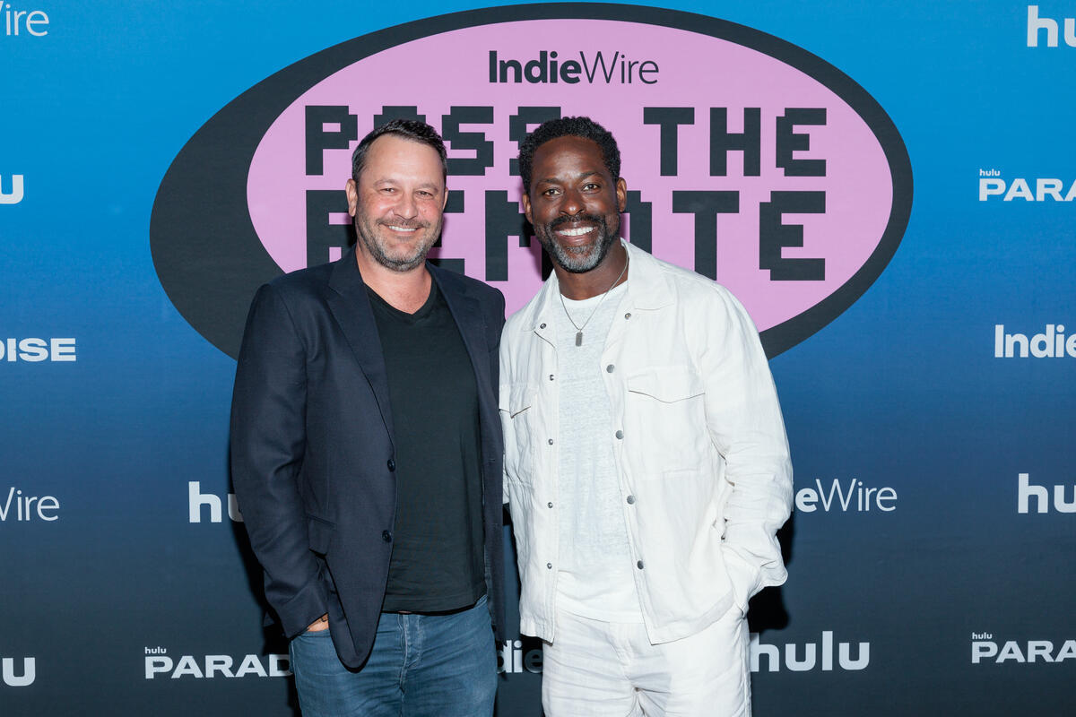 Dan Fogelman, Sterling K. Brown at the Indiewire and Disney Present: Pass the Remote 2025 for the "Paradise" screening and panel held at Vdiots on August 12, 2025 in Los Angeles, California.