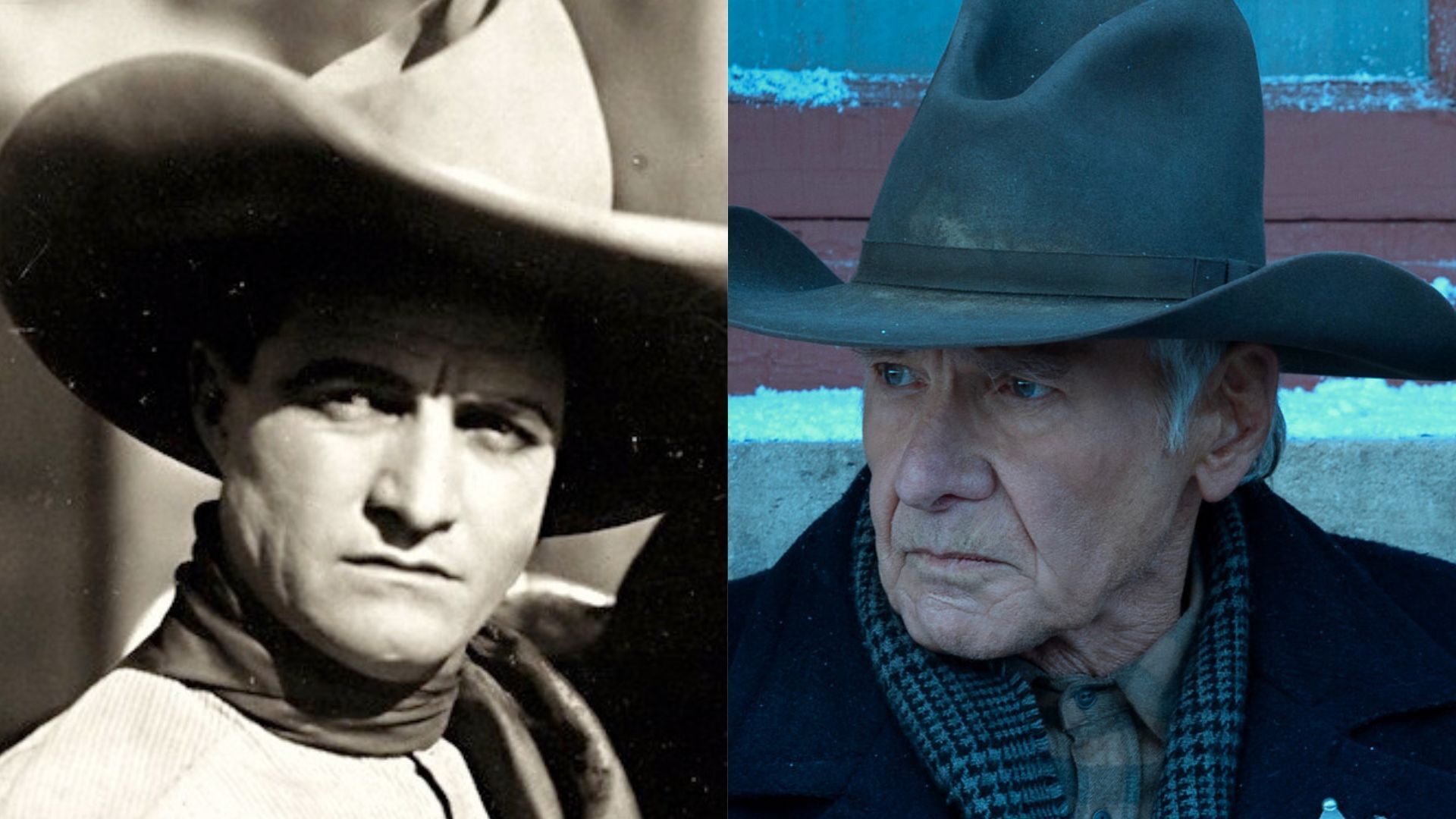 Tom Mix and Harrison Ford