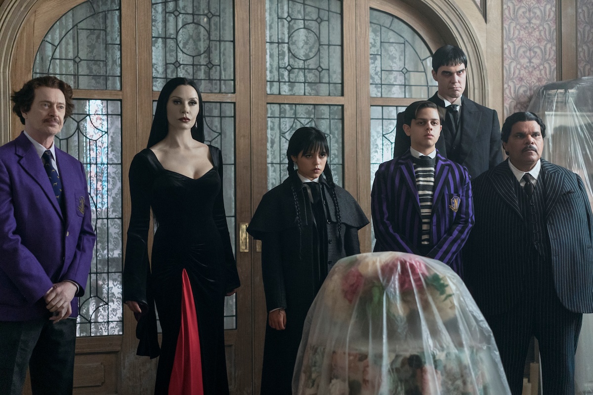'Wednesday' Season 2 stars Steve Buscemi as Barry Dort, Catherine Zeta-Jones as Morticia Addams, Jenna Ortega as Wednesday Addams, Isaac Ordonez as Pugsley Addams, Joonas Suotamo as Lurch, Luis Guzmán as Gomez Addams