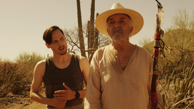 Bryan and Don Primo in the desert in Baja