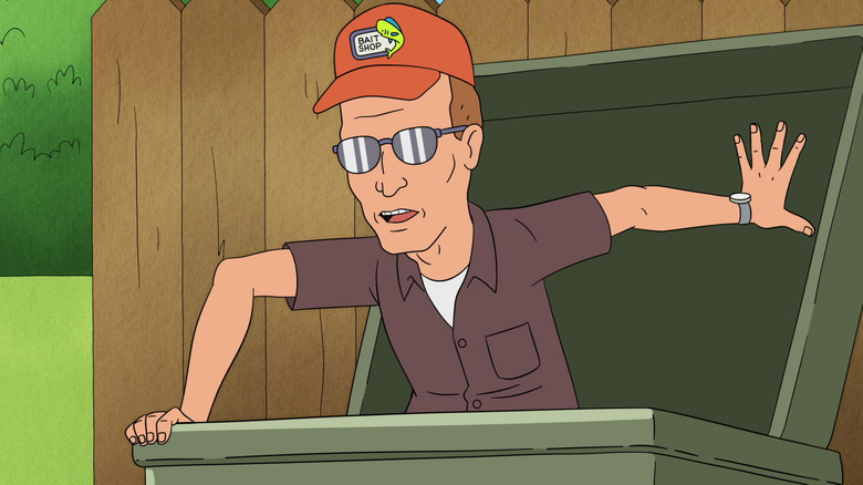 Dale Gribble inside a dumpster in King of the Hill Season 14
