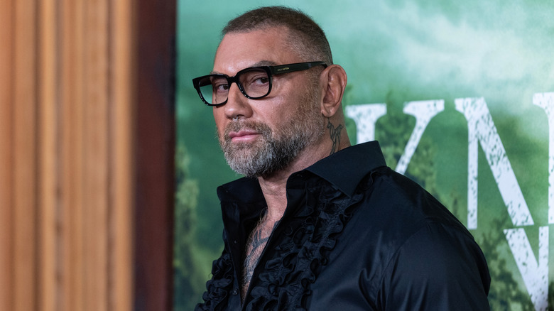 Dave Bautista on the red carpet