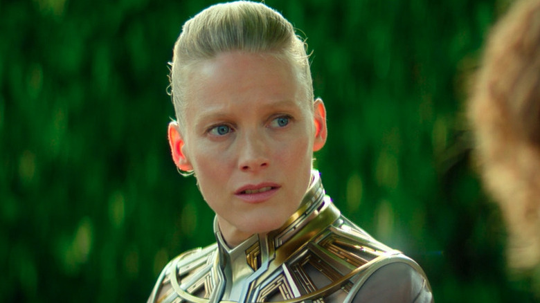 Close up of Demerzel (Laura Birn) in "Foundation"