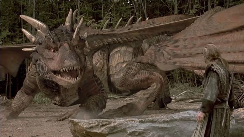 Draco growls in Dragonheart (1996)