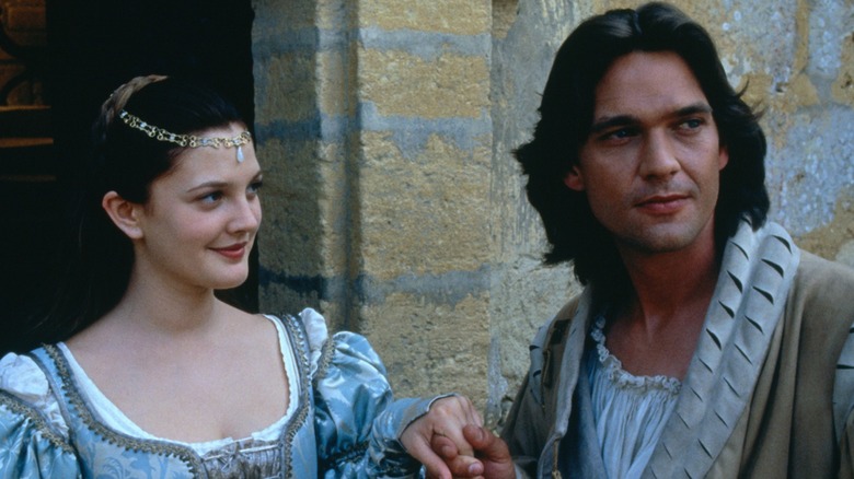 Danielle holding hands with Prince Henry in "Ever After" (1998)