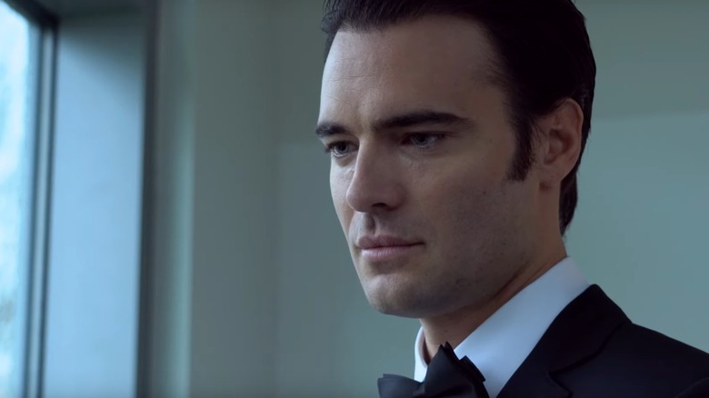 Gabriel wearing tuxedo in Gabriel Inferno (2020)