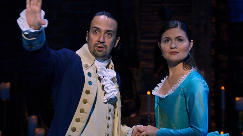 Alexander Hamilton talks to Elizabeth Schuyley in "Hamilton" (2020)