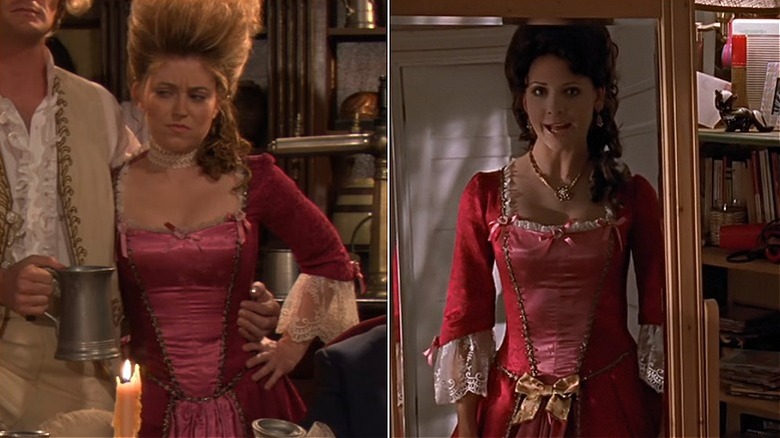 A pink dress worn in Buffy the Vampire Slayer (1995) and How I Met Your Mother (2005)