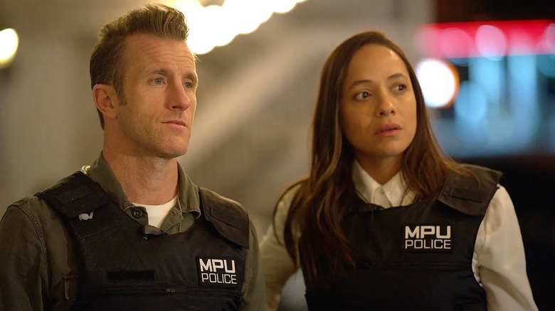 Jason and Nicki in uniform in Alert: Missing Persons Unit