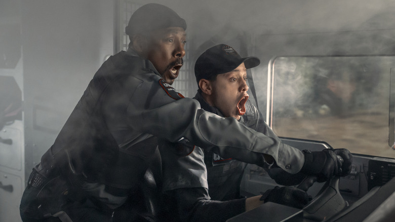 Russell Pierce and Travis Stolly panicked driving truck