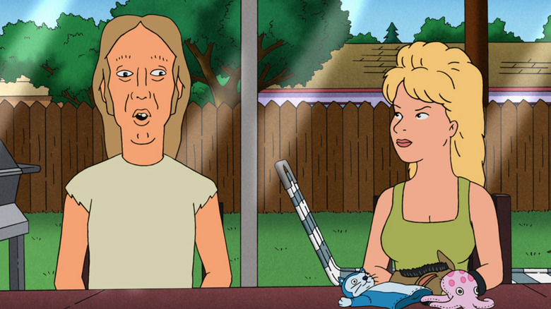 Luanne listening to Lucky talk in "King of the Hill"