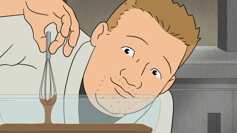 Bobby Hill whisking some sauce in King of the Hill Season 14