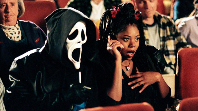 Brenda is shocked to hear someone else on the line in "Scary Movie" (2000)