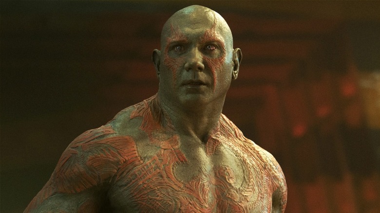 Drax looks into the distance in "Guardians of the Galaxy Vol. 2" (2017)