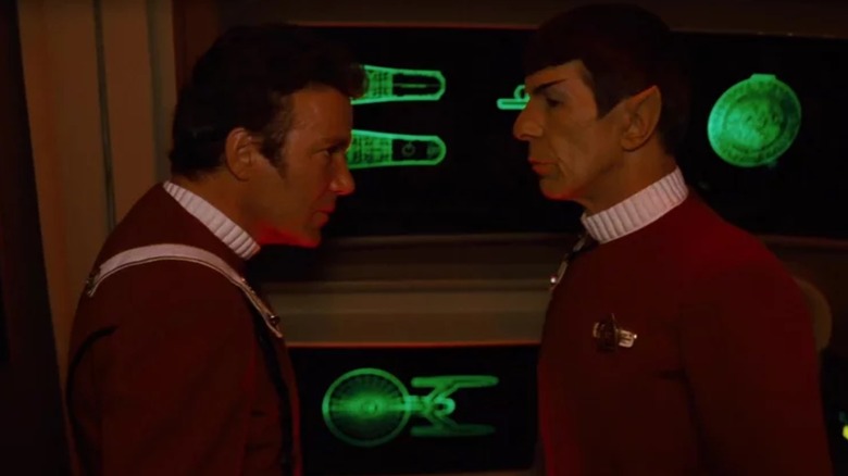 Kirk talking to Spock in The Search for Spock (1984)