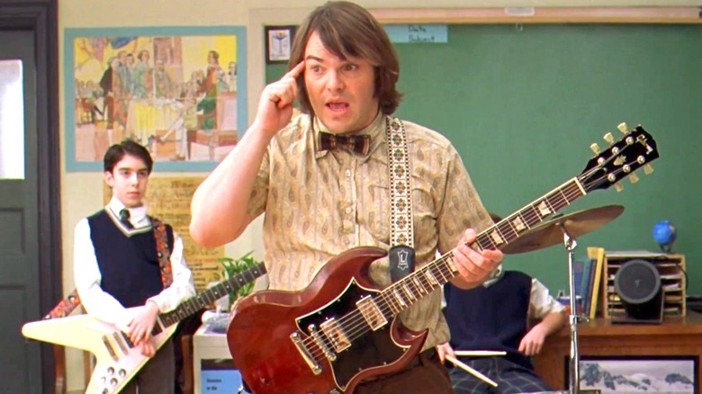 Dewey Finn teaching the youth in "School of Rock" (2003)