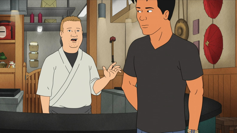 Bobby talking to Chane in King of the Hill Season 14