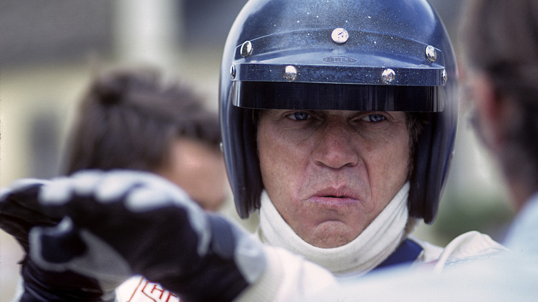 Michael Delaney prepares for a race in "Le Mans" (1971)