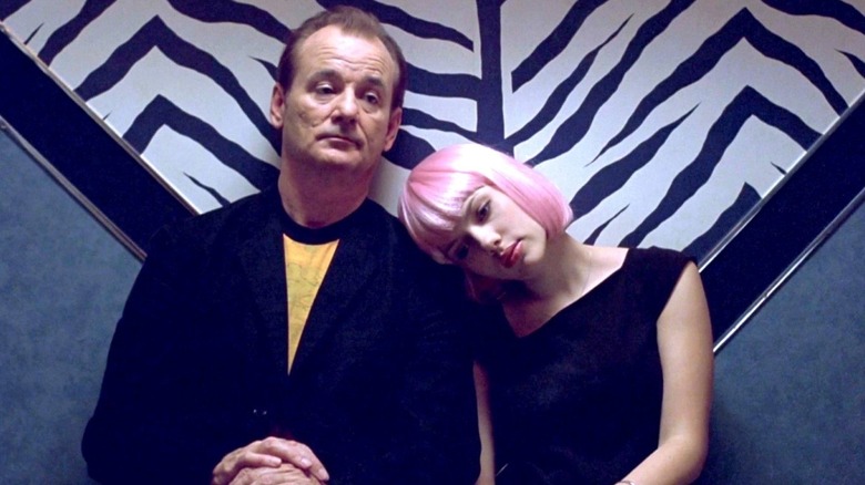Charlotte puts her head on Bob's shoulder in Lost in Translation